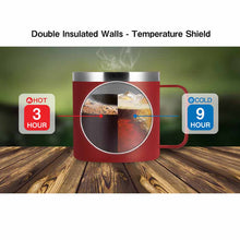 Load image into Gallery viewer, 16 oz Insulated Stainless Steel Coffee Cup Tumbler Mug With Sip Lid and Handle