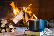 Load image into Gallery viewer, 14 oz Insulated Stainless Steel Tumbler Mug With Slider Sip Lid and Handle