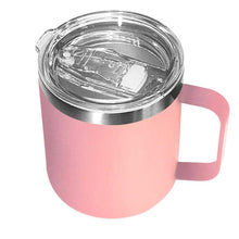 Load image into Gallery viewer, 14 oz Insulated Stainless Steel Tumbler Mug With Slider Sip Lid and Handle