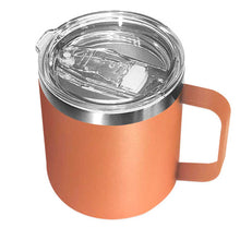 Load image into Gallery viewer, 14 oz Insulated Stainless Steel Tumbler Mug With Slider Sip Lid and Handle