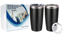 Load image into Gallery viewer, 2 Piece Tumbler Gift Set - Home, Office or Travel - Hot or Cold - 20 oz
