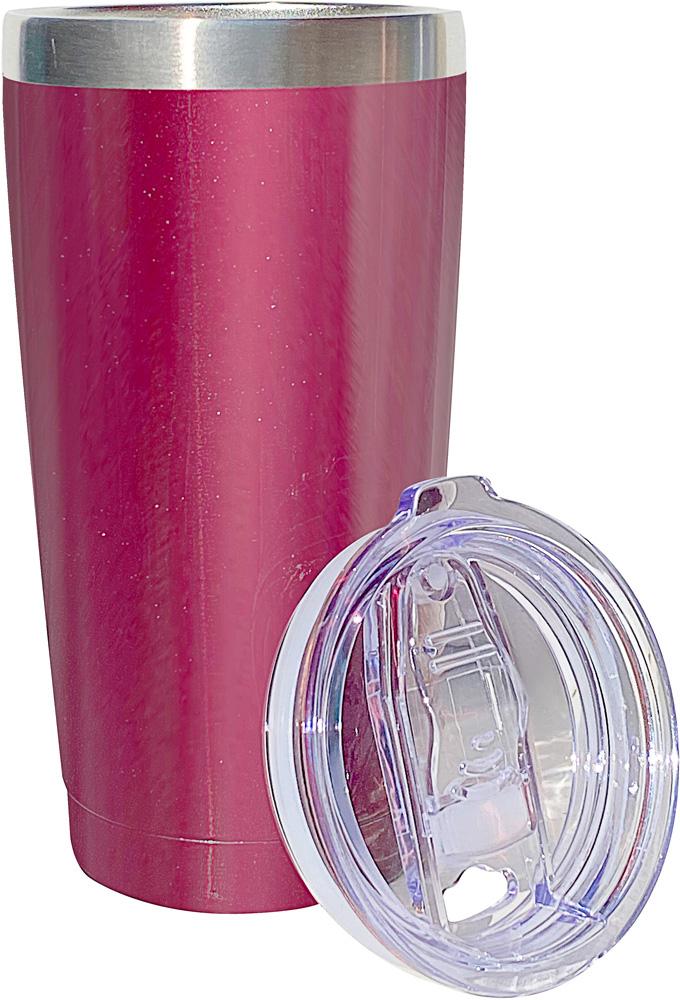 SIM Pink 20 Fluid Ounces Voyager Insulated Stainless Steel Tumbler with  Straw